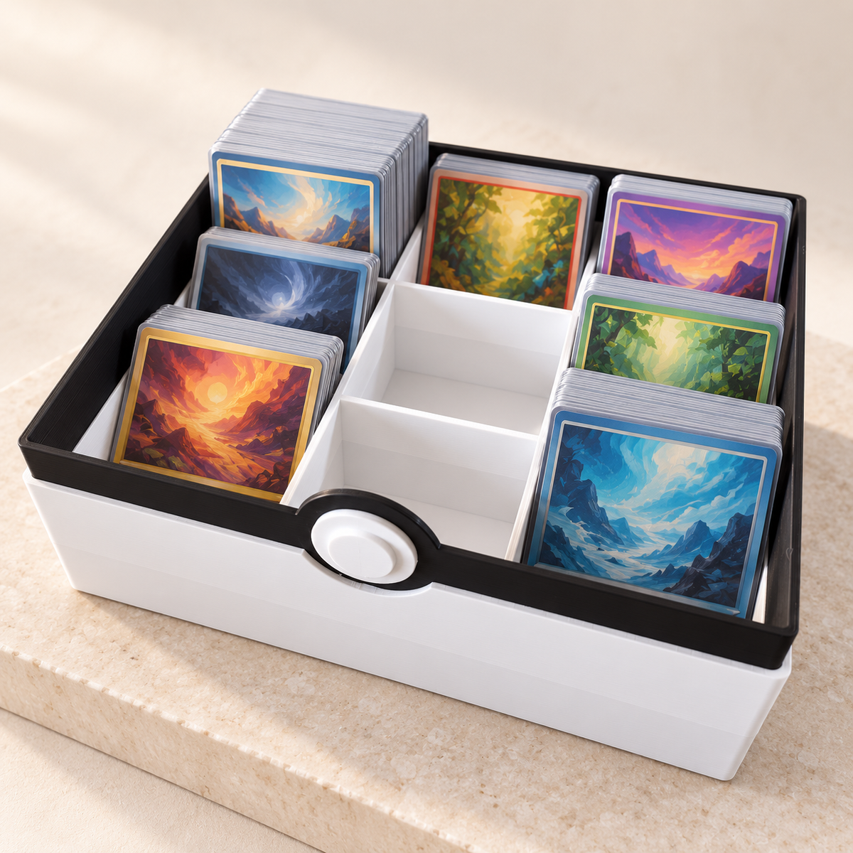 Caja organizadora de cartas Pokémon
